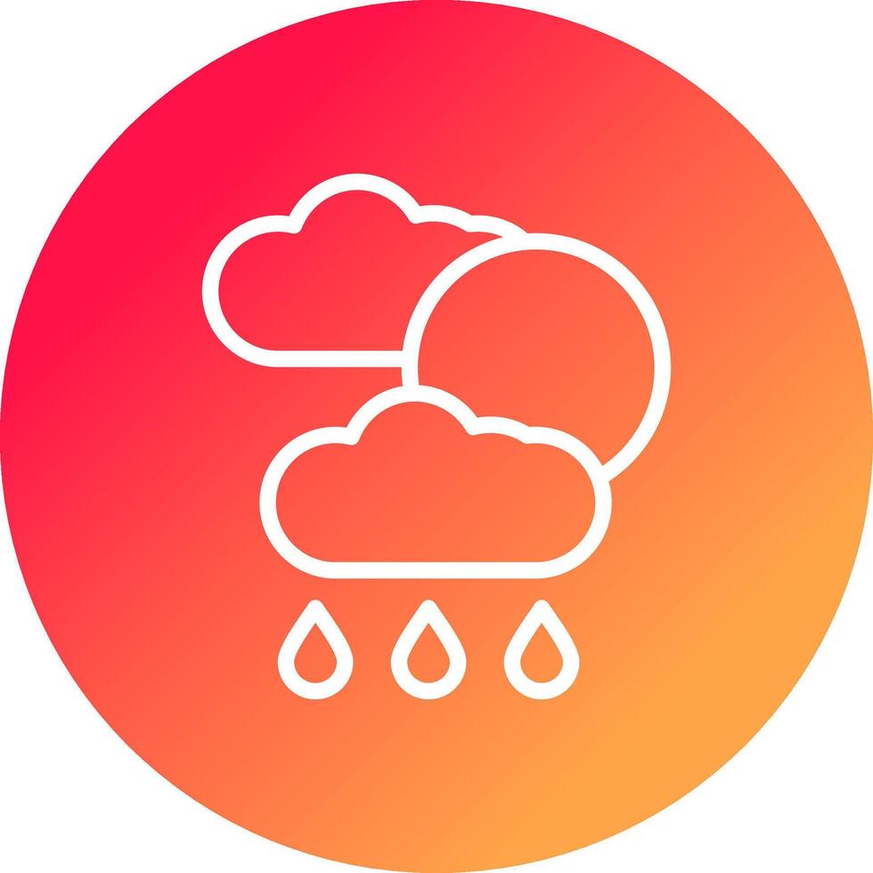 Weather Forecast Creative Icon Design vector
