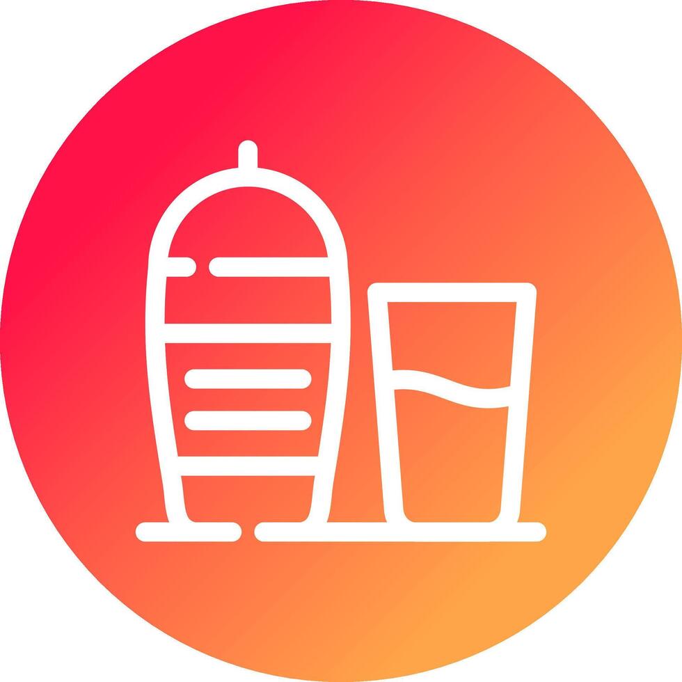 Cocktail Shaker Creative Icon Design vector