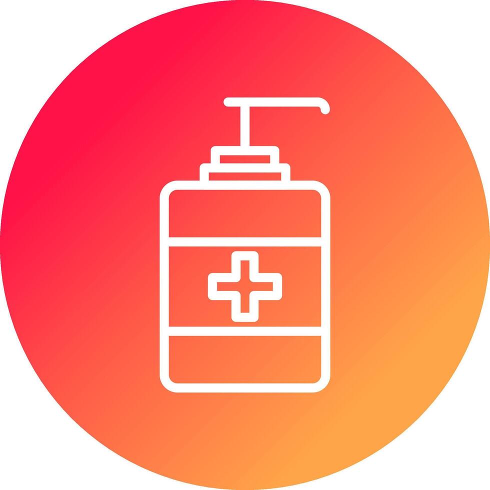 Hydroalcoholic Gel Creative Icon Design vector