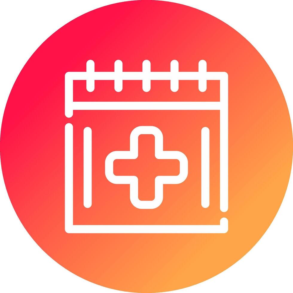 Medical Appointment Creative Icon Design vector