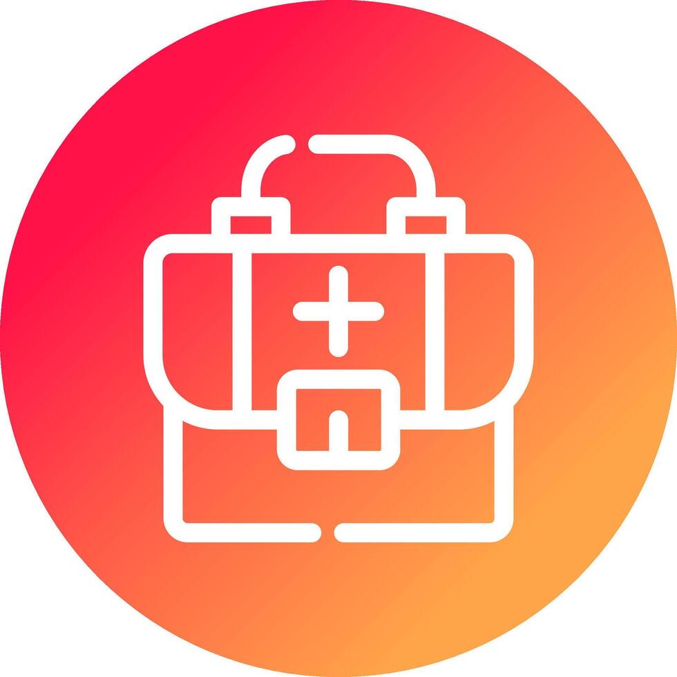 First Aid Kit Creative Icon Design vector