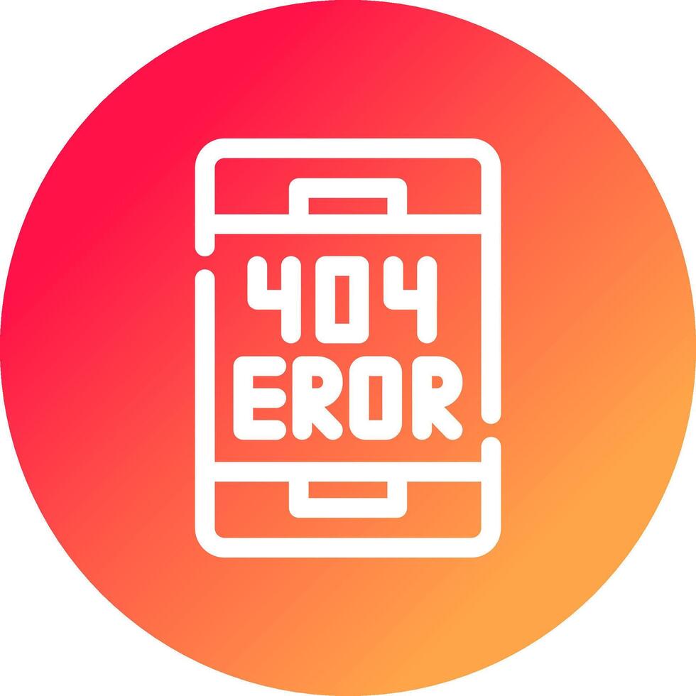 Error Creative Icon Design vector