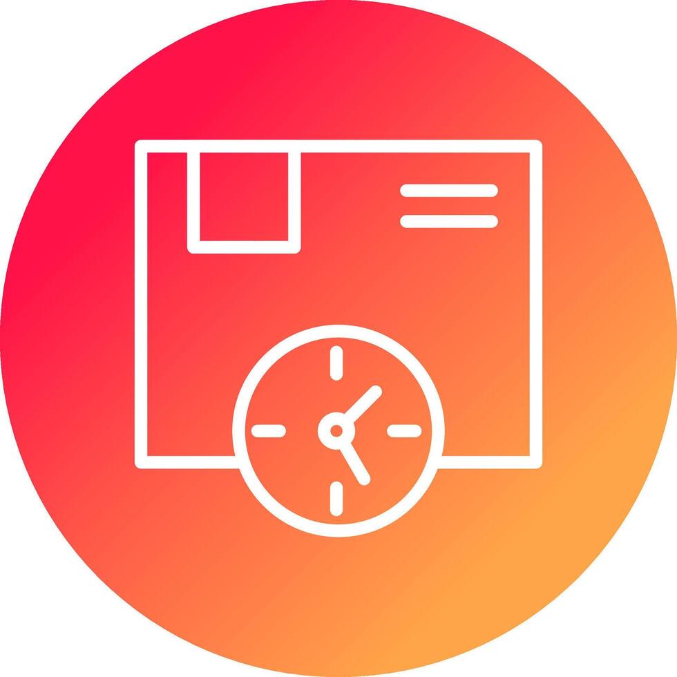Delivery Time Creative Icon Design vector