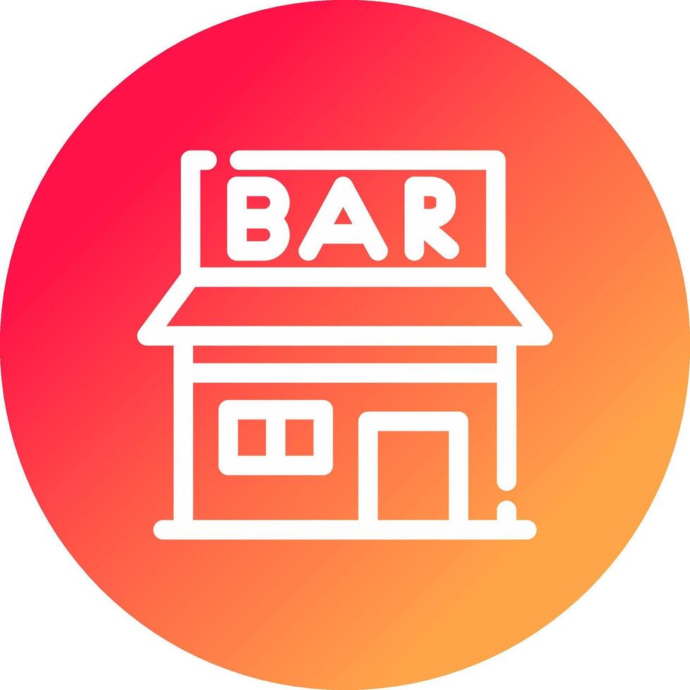 Bar Creative Icon Design vector