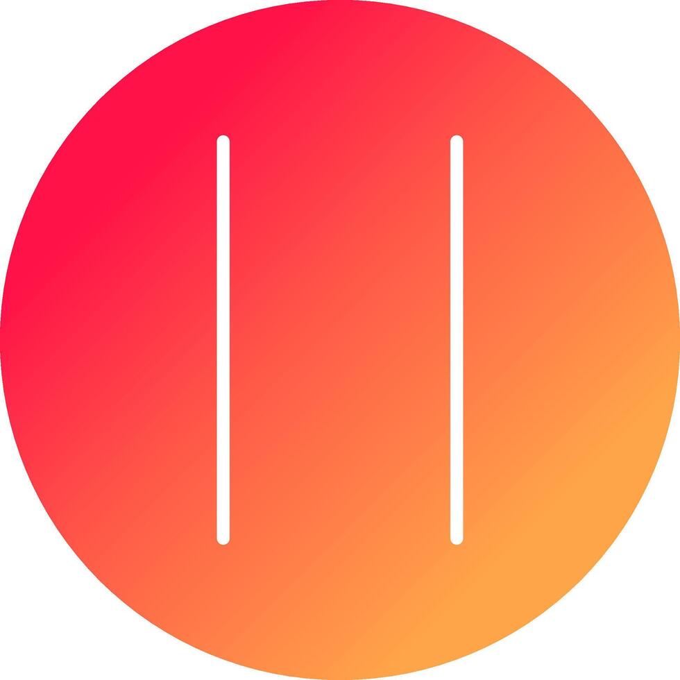 Pause Creative Icon Design vector