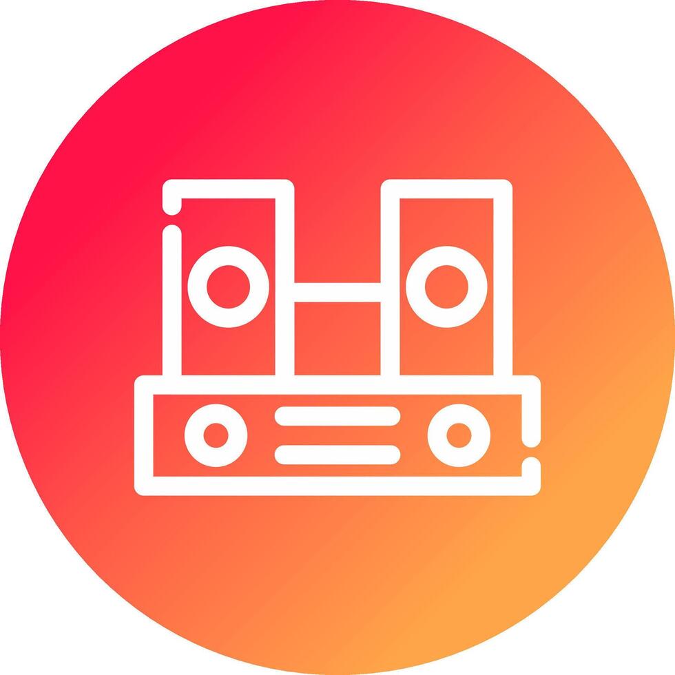 diseño de icono creativo de altavoces vector