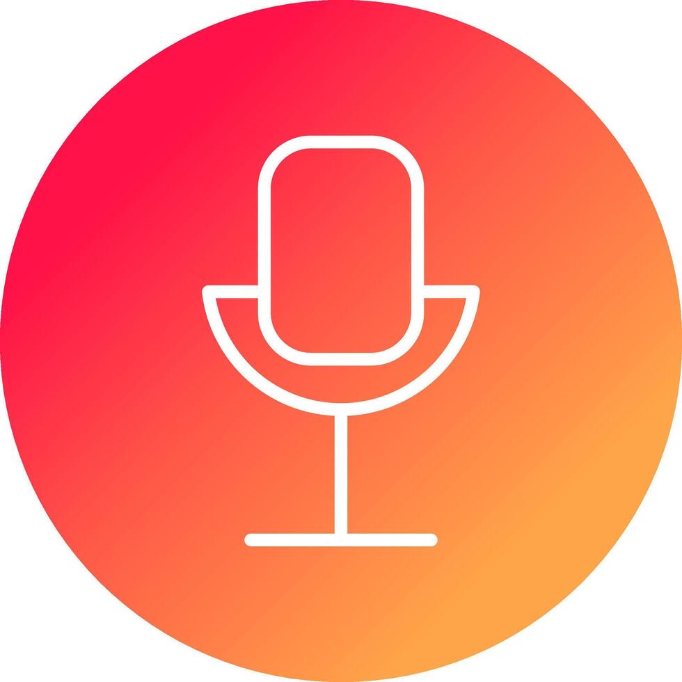 Microphone Creative Icon Design vector