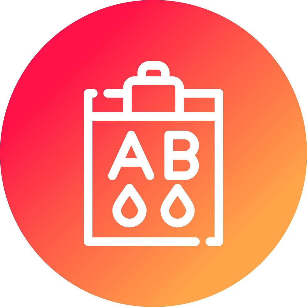 Blood Type Ab Creative Icon Design vector