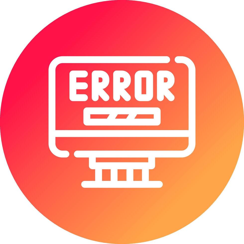 Error Creative Icon Design vector