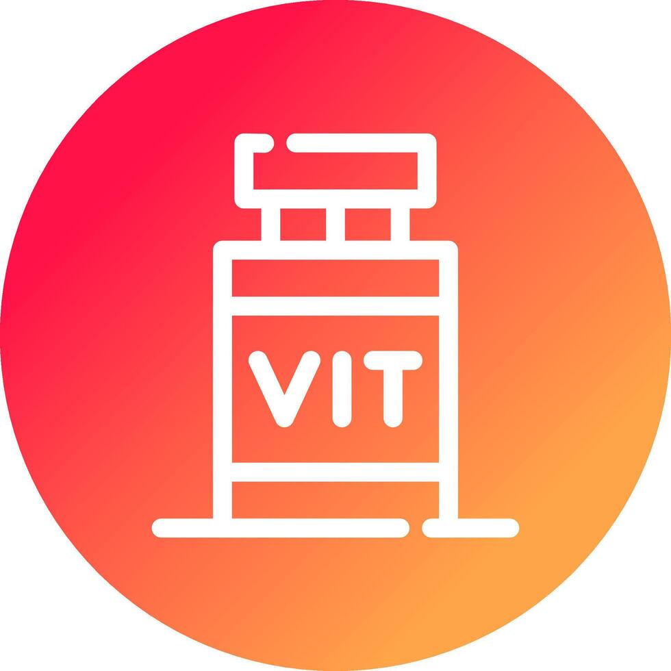 diseño de icono creativo de vitamina vector