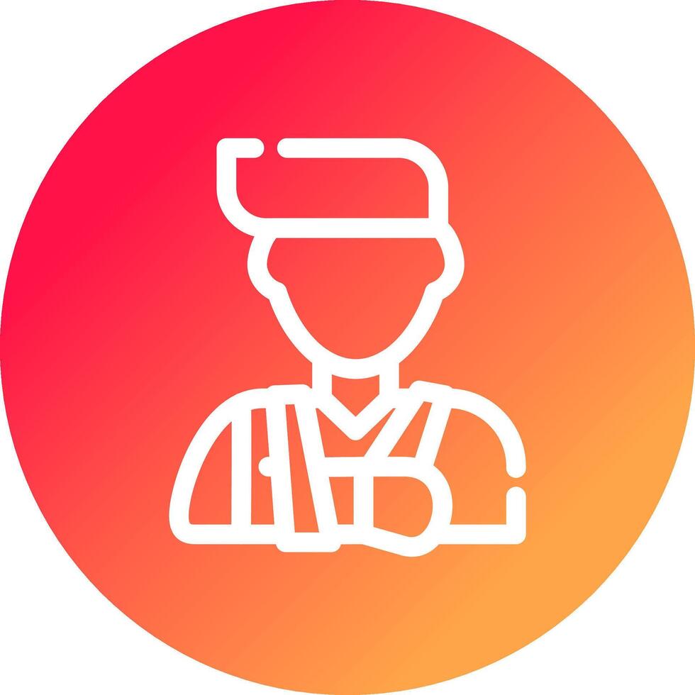 Injury Creative Icon Design vector