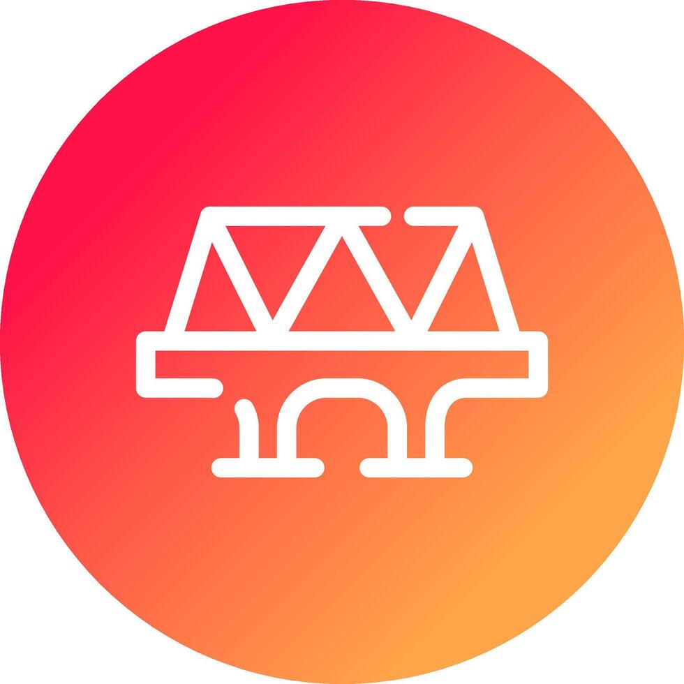 Bridge Creative Icon Design vector