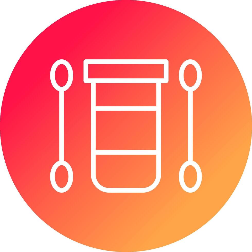 Cotton Swab Creative Icon Design vector