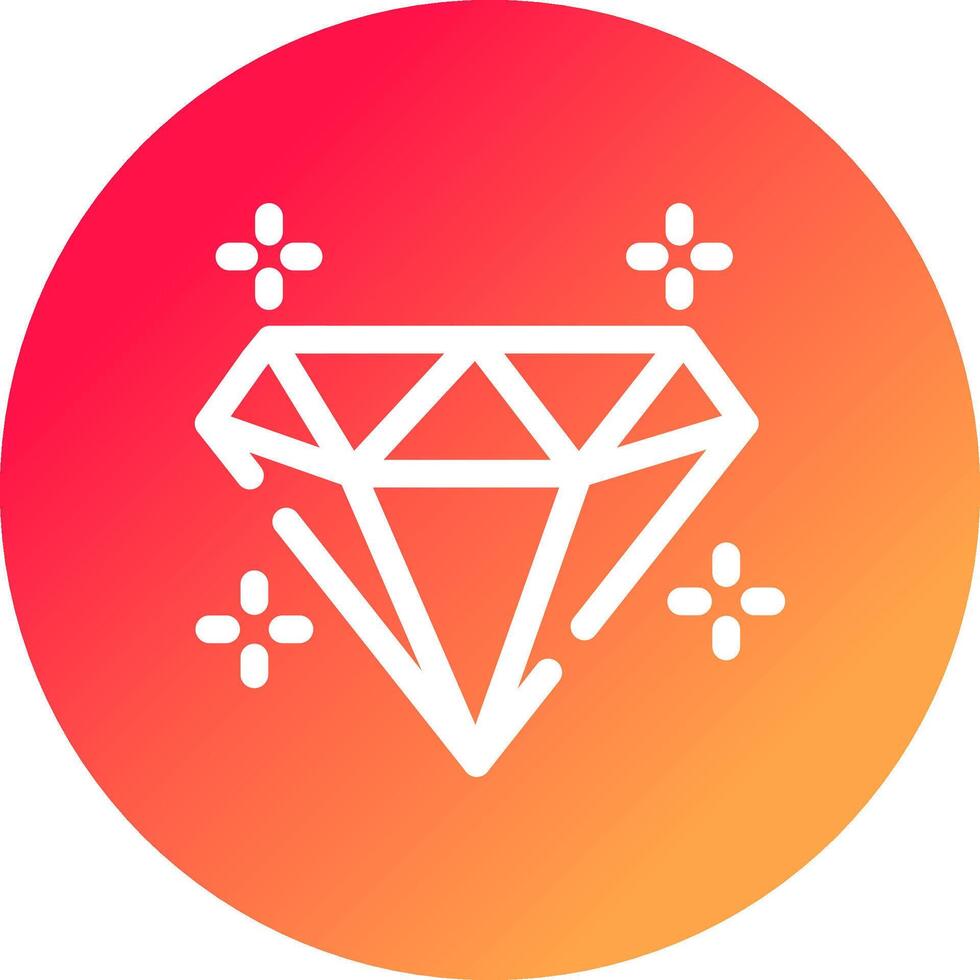 diseño de icono creativo de diamante vector