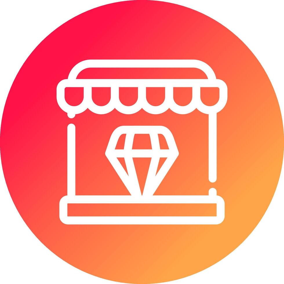 Diamond Shop Creative Icon Design vector