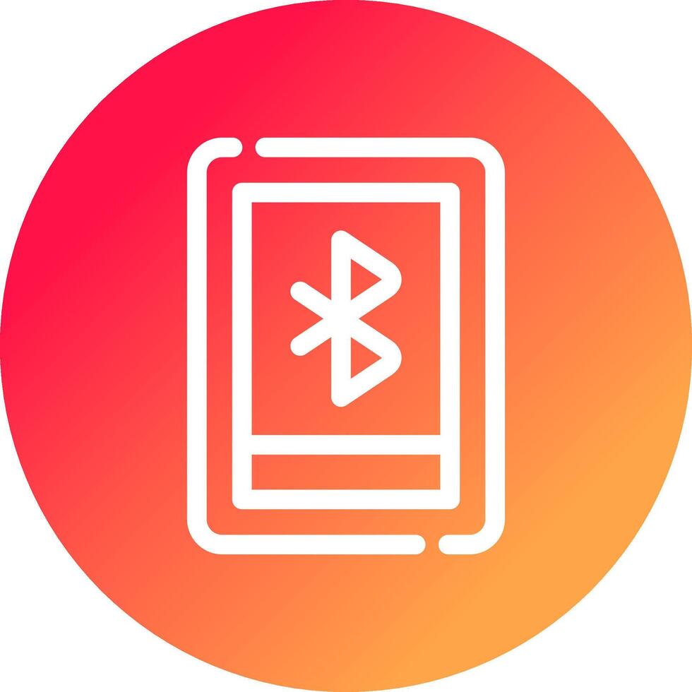 Bluetooth Creative Icon Design vector