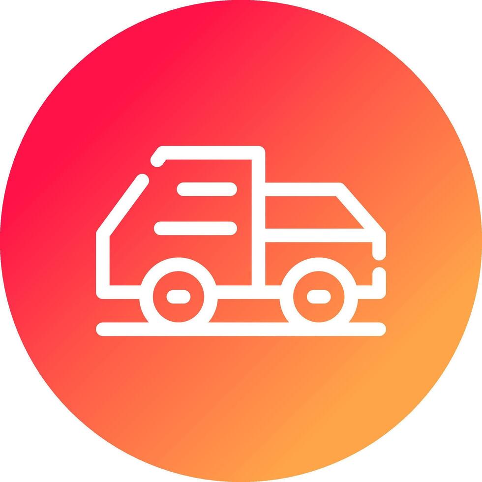 Garbage Truck Creative Icon Design vector