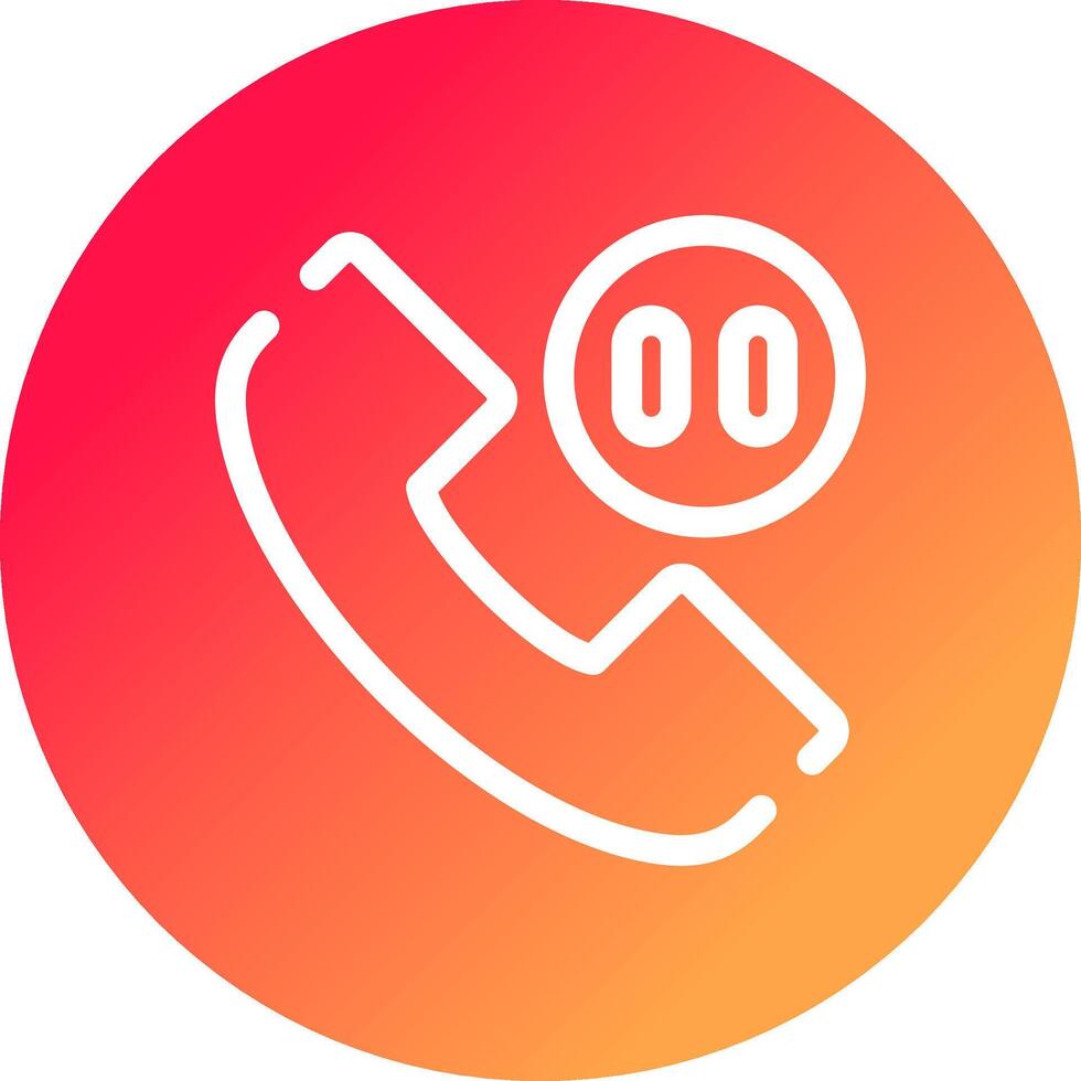 Phone Pause Creative Icon Design vector
