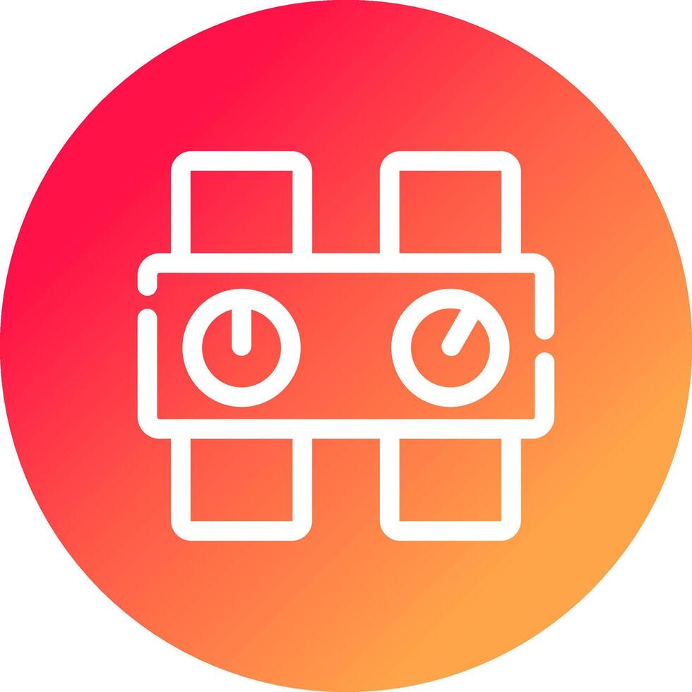 Pressure Gauge Creative Icon Design vector