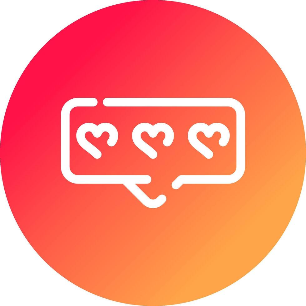Comment Heart Creative Icon Design vector