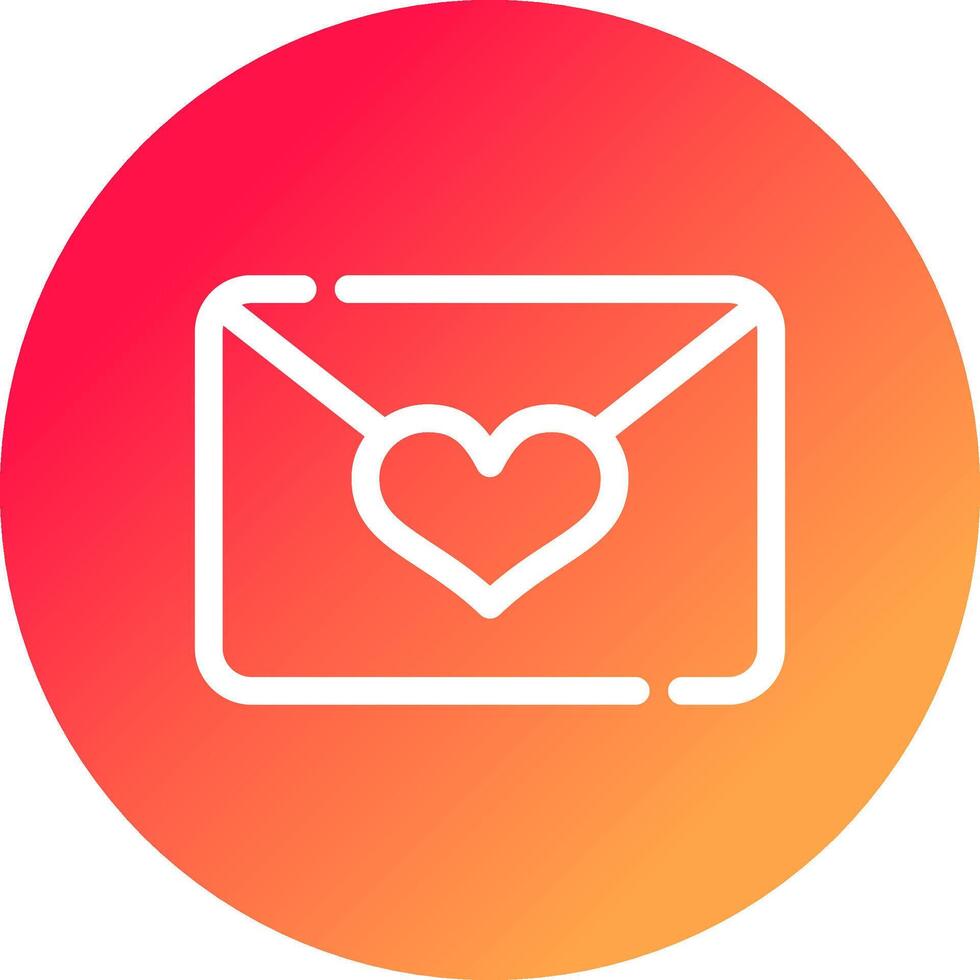 Love Mail Creative Icon Design vector