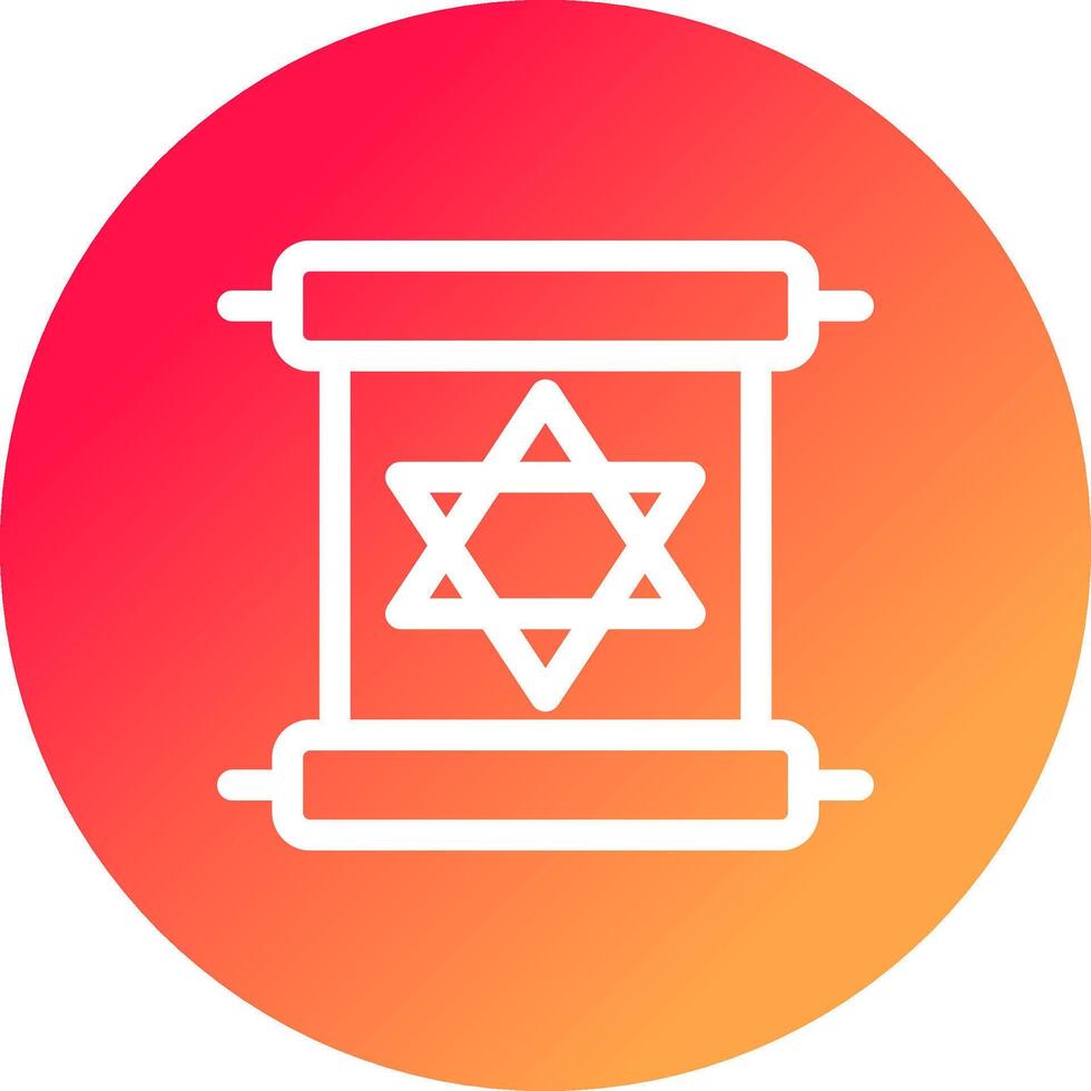 Scroll torah Creative Icon Design vector