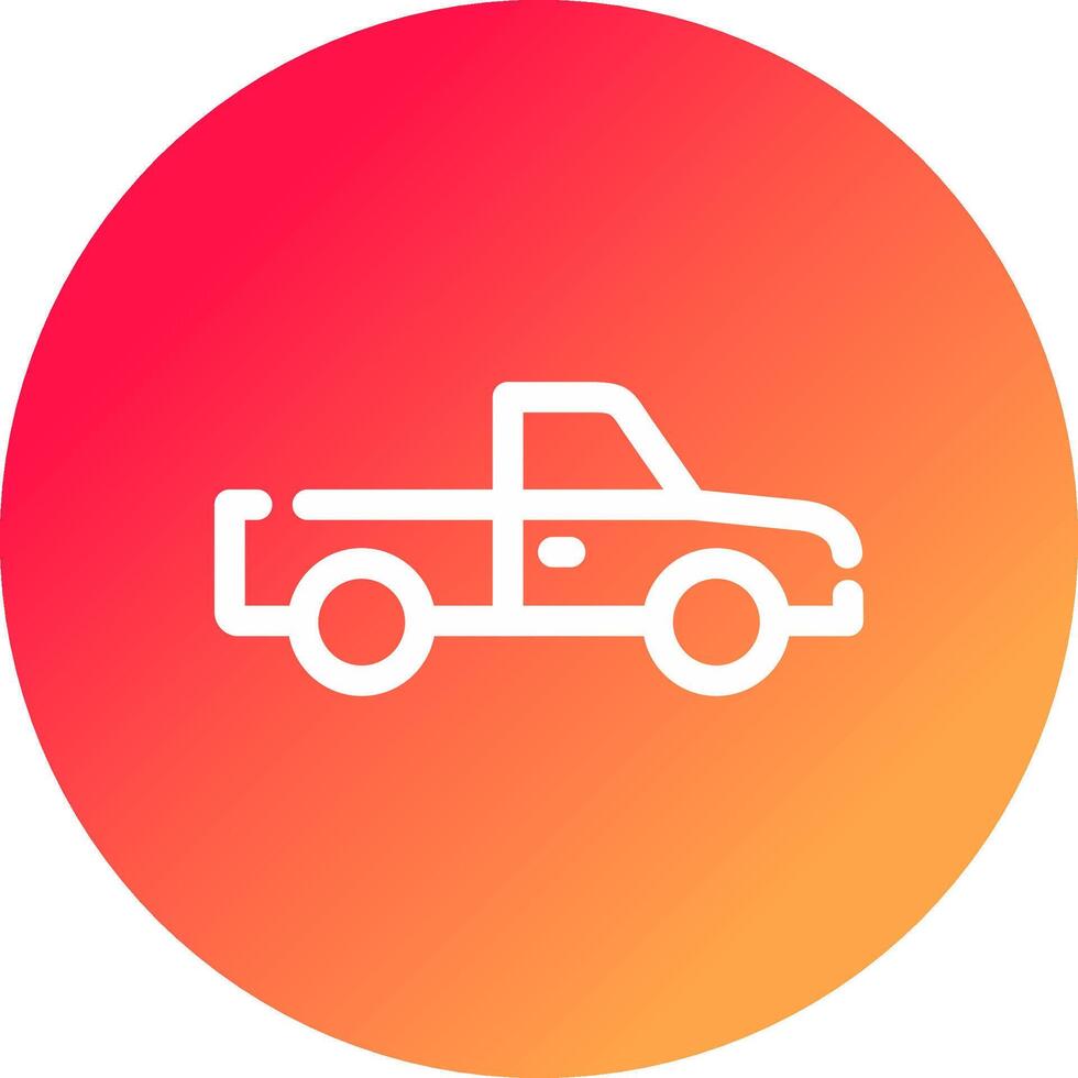 Pickup Truck Creative Icon Design vector