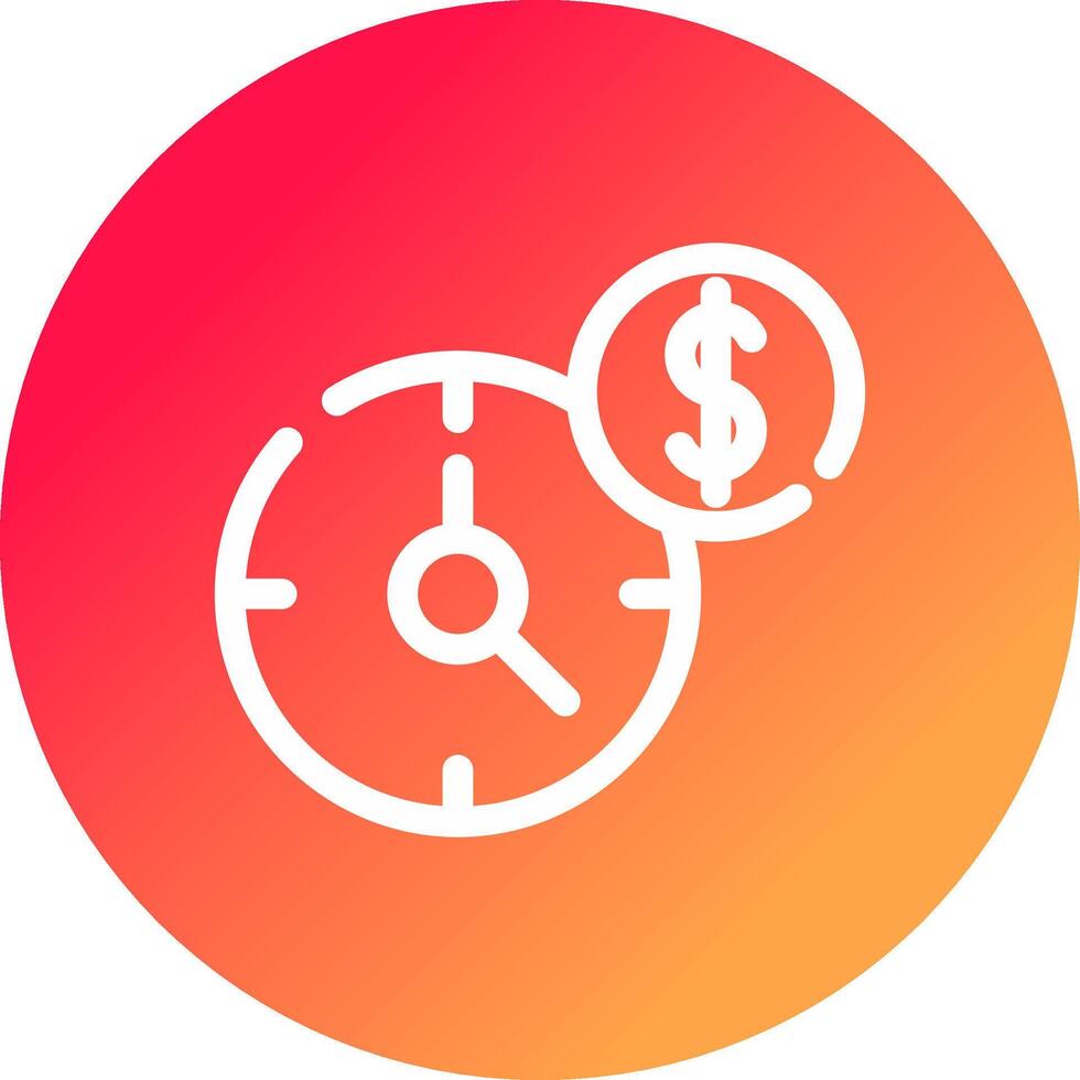 Time Is Money Creative Icon Design vector