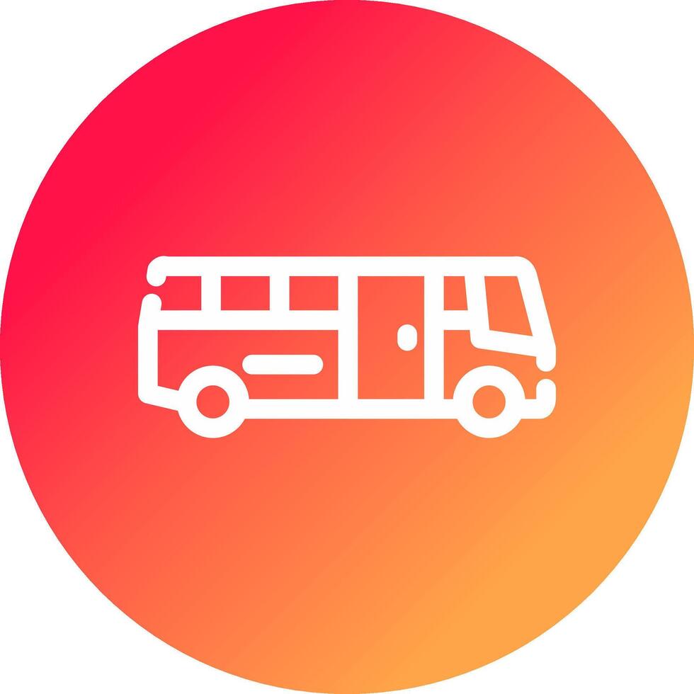 School Bus Creative Icon Design vector