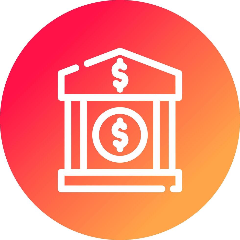 diseño de icono creativo de banco vector