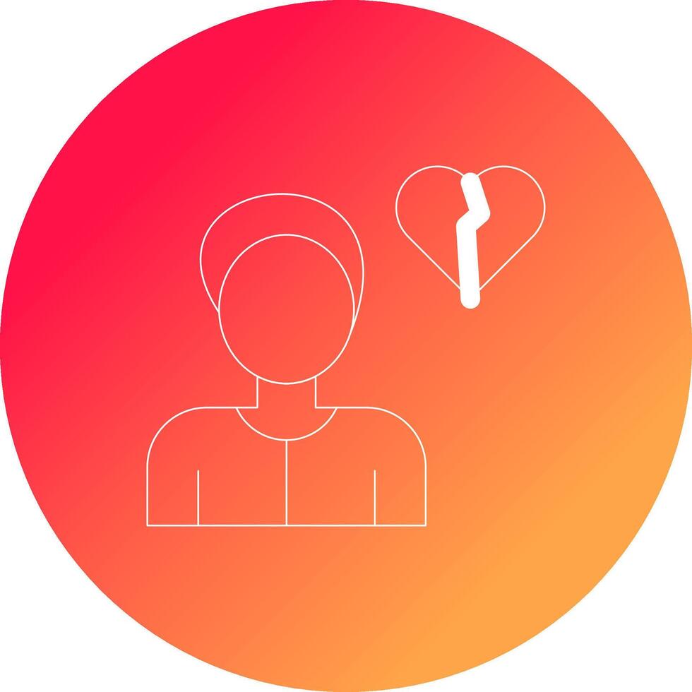 Alone Creative Icon Design vector