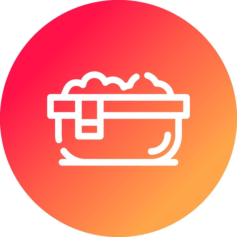 Bathtub Creative Icon Design vector