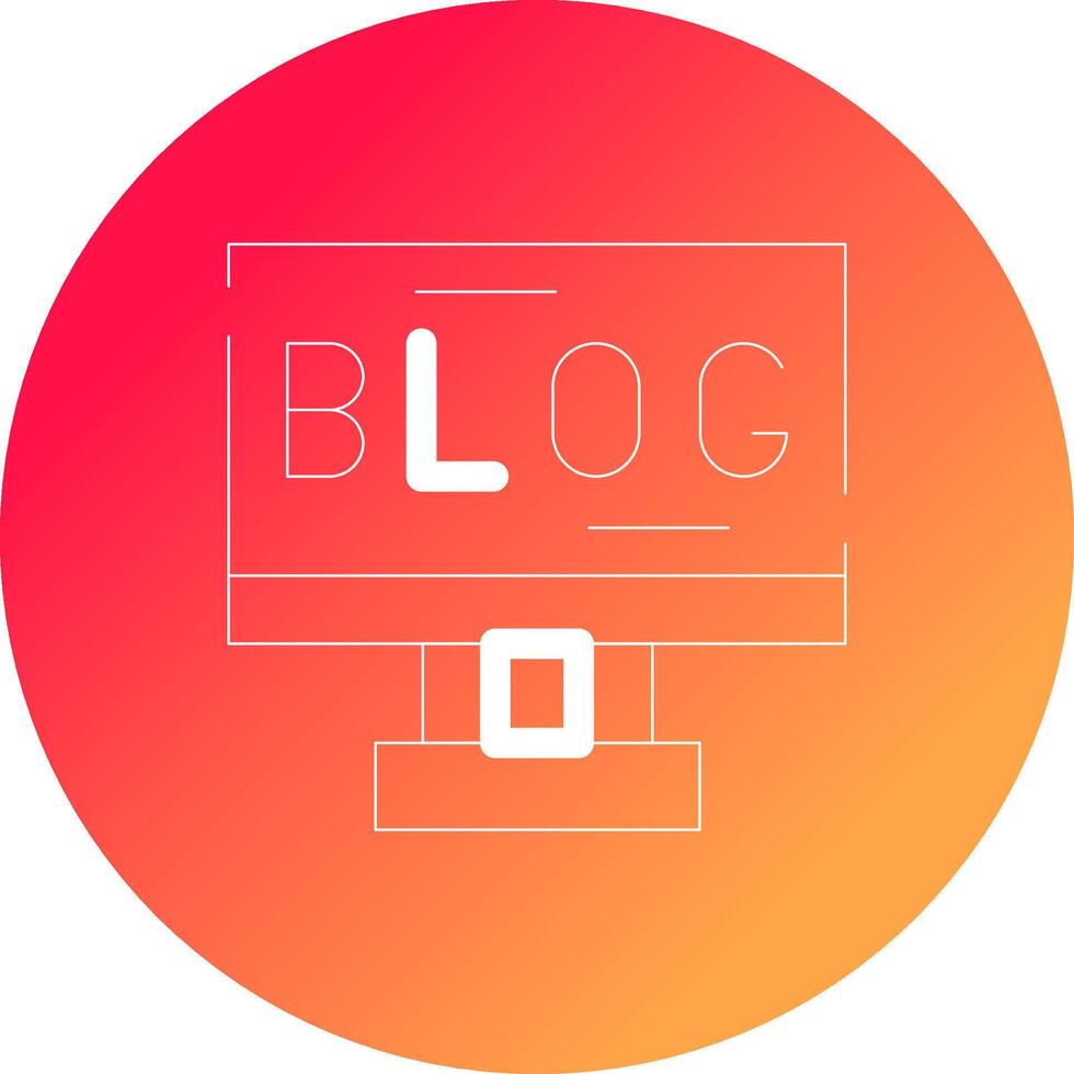Blogging Creative Icon Design vector
