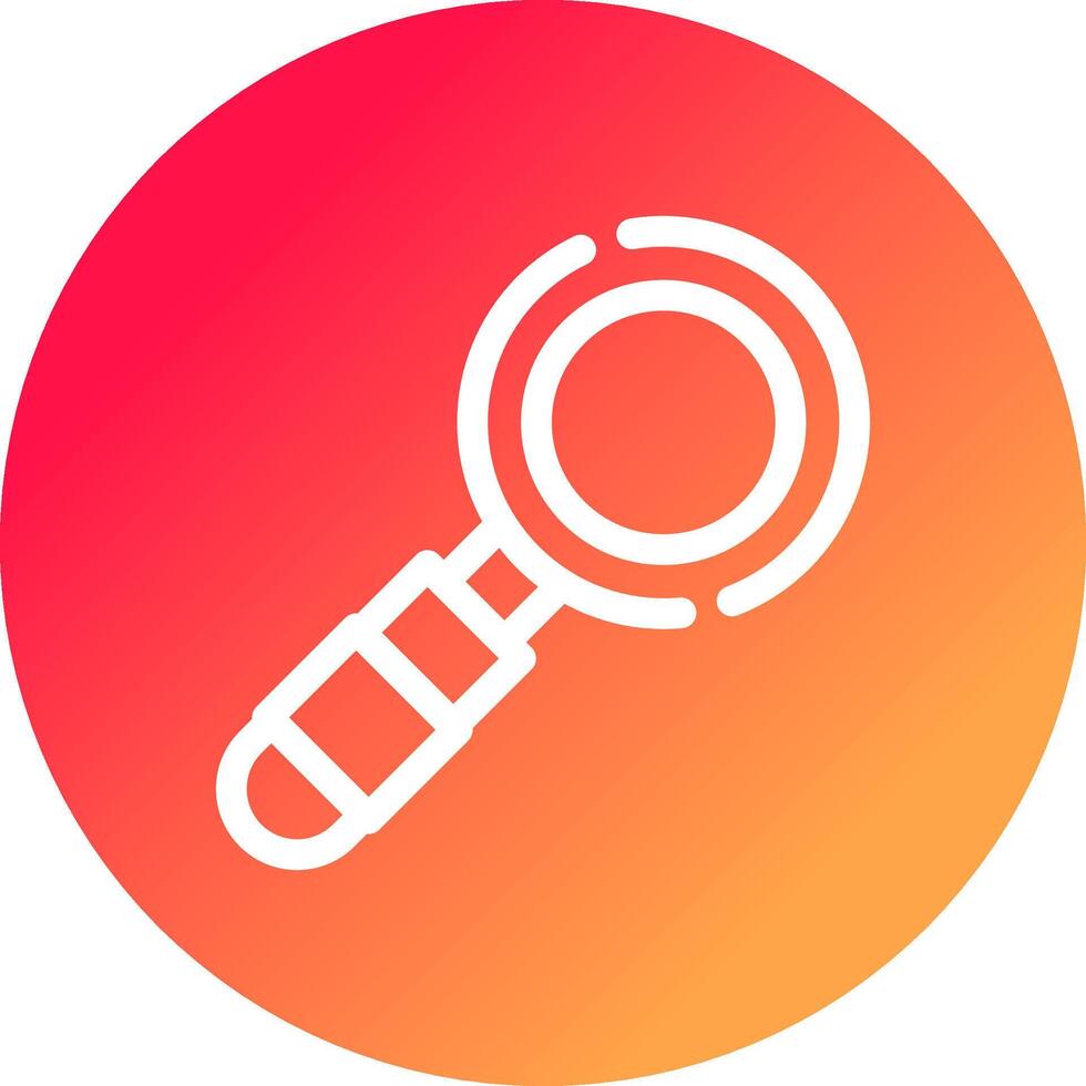 Magnifying Glass Creative Icon Design vector