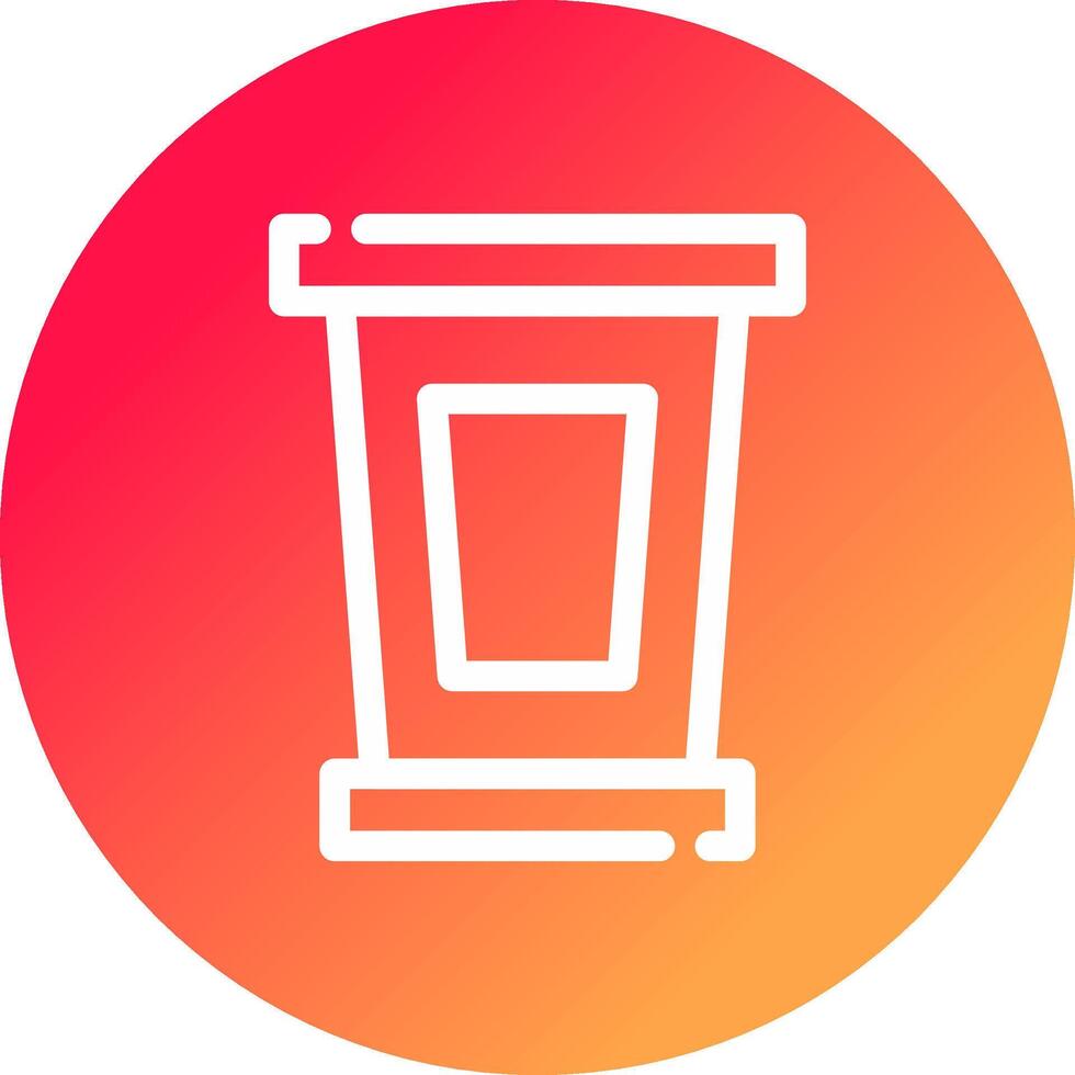 Witness Stand Creative Icon Design vector