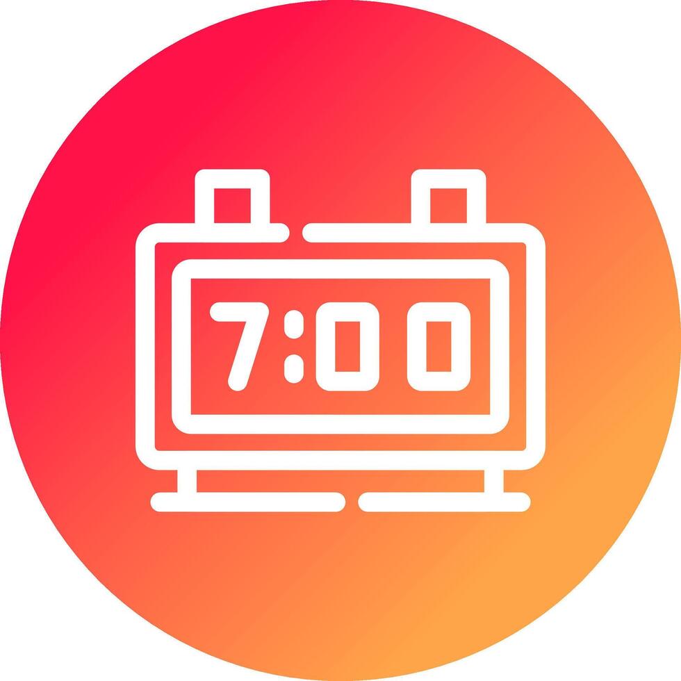 Digital Clock Creative Icon Design vector