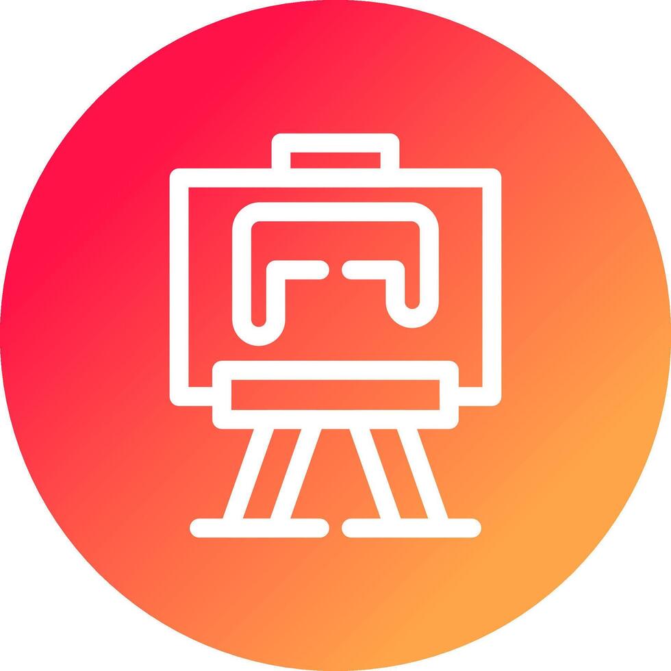 Paint Canvas Creative Icon Design vector