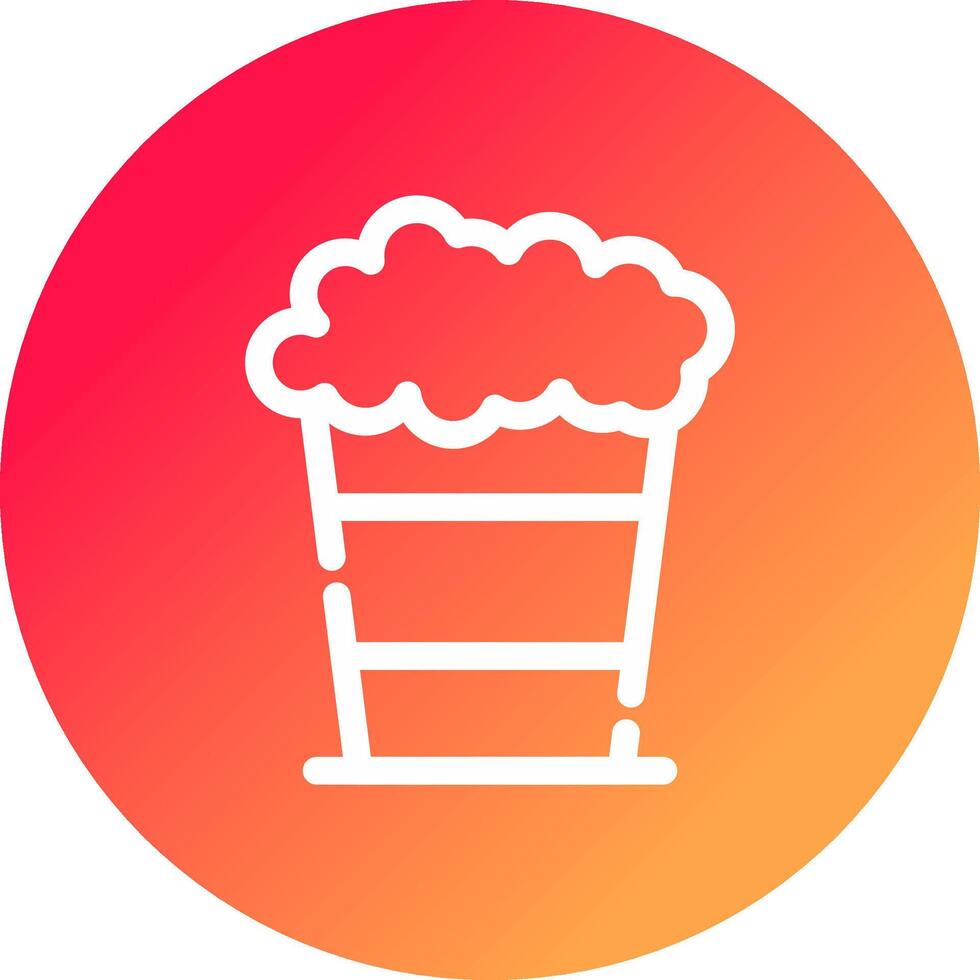 Popcorn Creative Icon Design vector