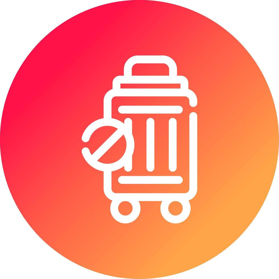 Travel Restrictions Creative Icon Design vector