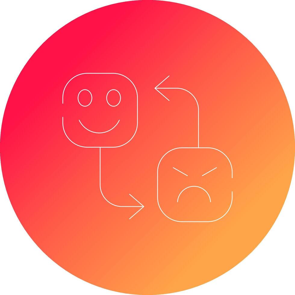 Mood Swing Creative Icon Design vector