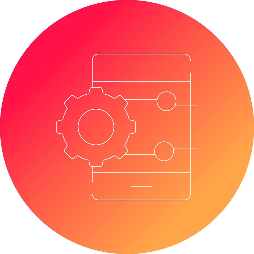 Project Management App Creative Icon Design vector