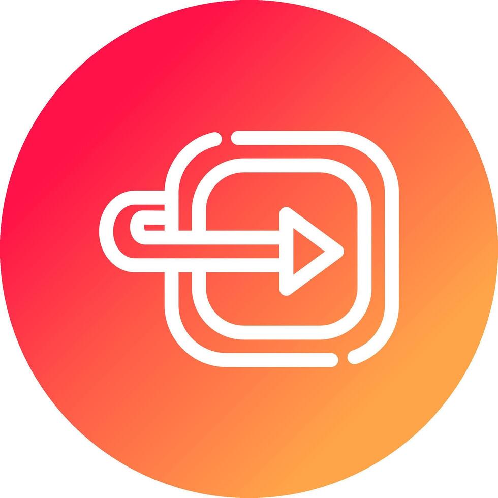 Moving Forward Creative Icon Design vector