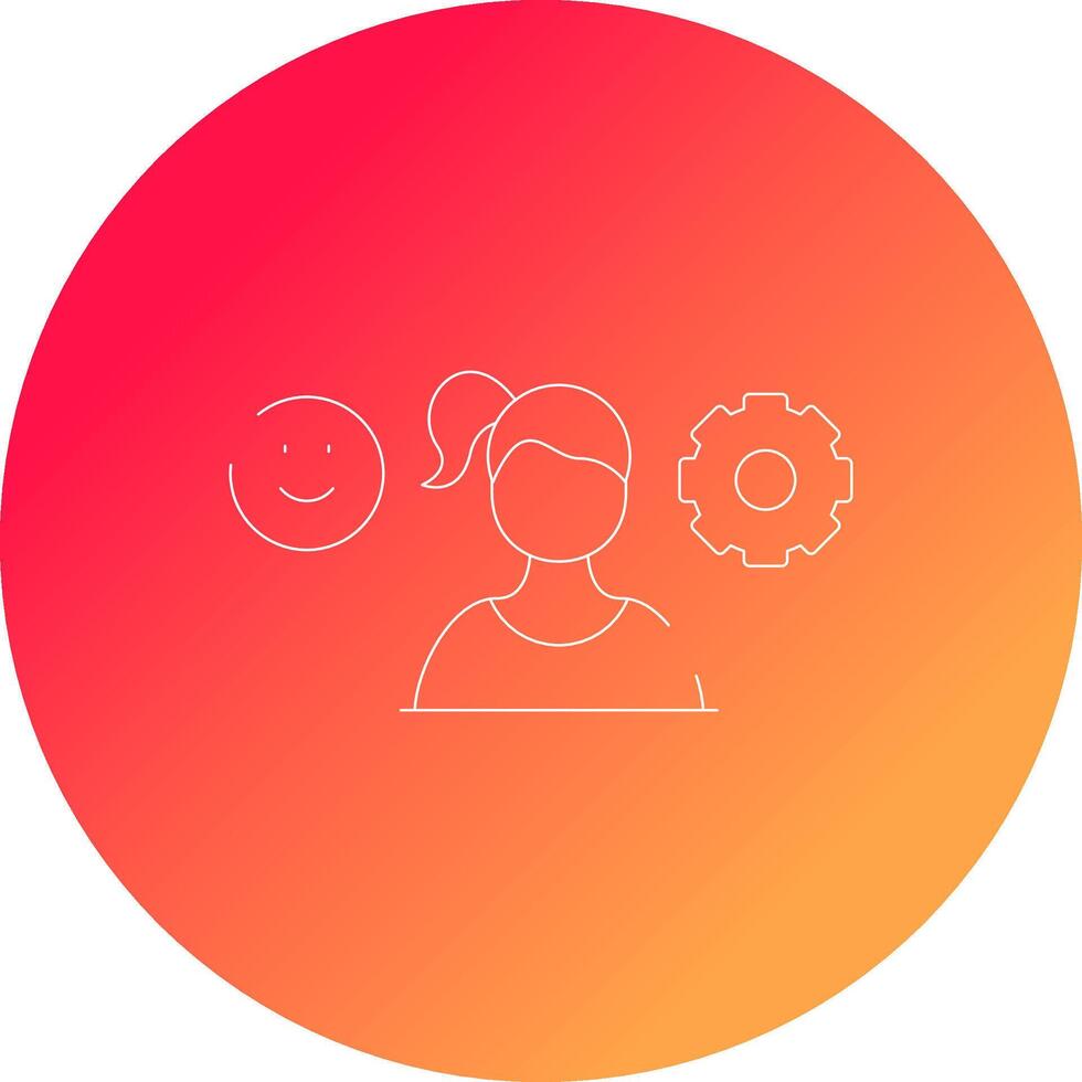 Managing Emotions Creative Icon Design vector