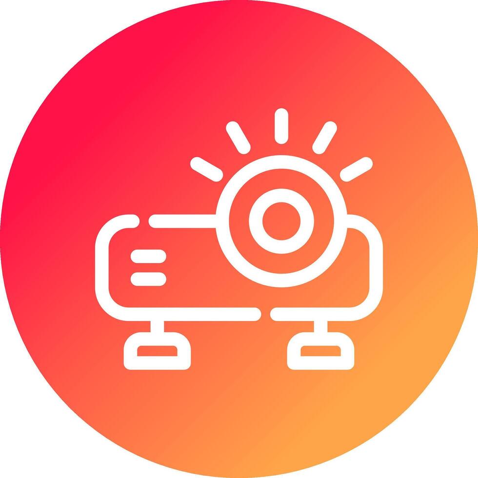 Projector Creative Icon Design vector