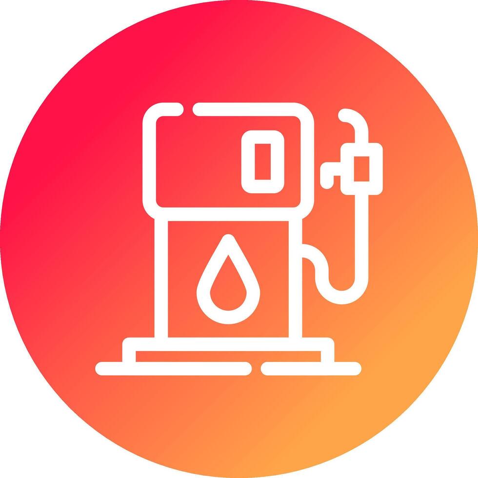 diseño de icono creativo de gasolinera vector