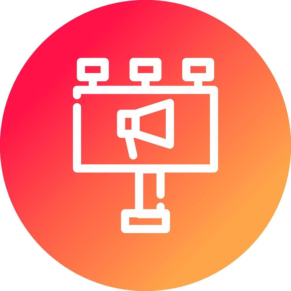 Billboard Creative Icon Design vector