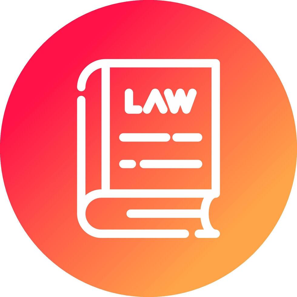 Law Book Creative Icon Design vector