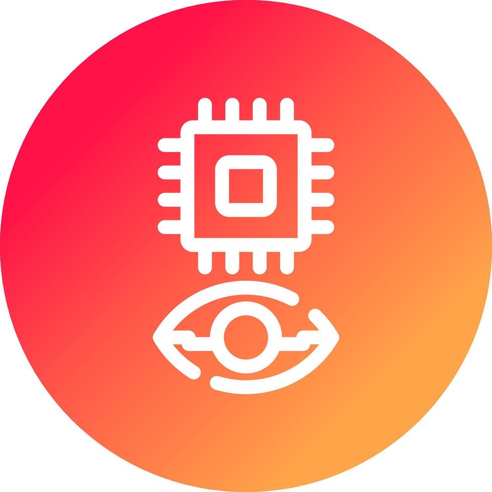 Eye Augmentation Creative Icon Design vector