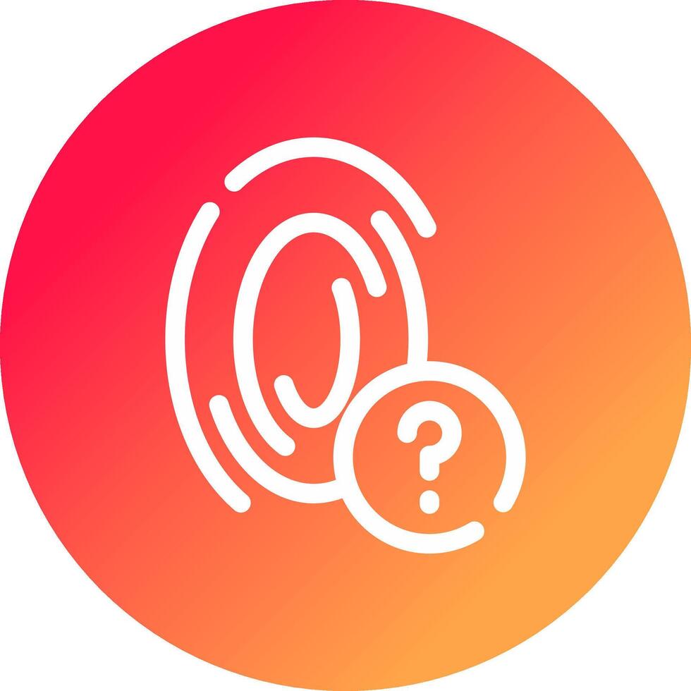 Fingerprint Creative Icon Design vector