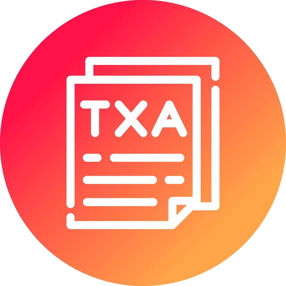 diseño de icono creativo de impuestos vector